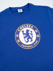 Vanilla Underground Blue Chelsea Short Sleeve Long Leg Pyjamas Set - Image 6 of 6