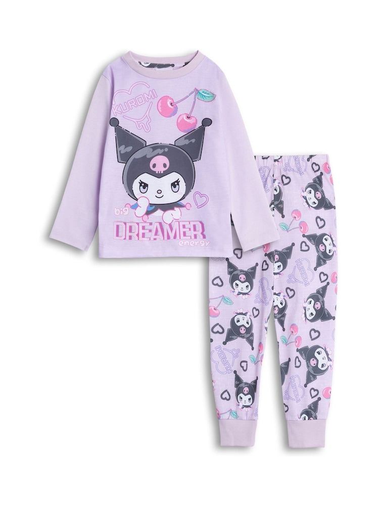 Vanilla Underground Pink Hello Kitty Kuromi Long Sleeve Leg Pyjamas Set - Image 1 of 6