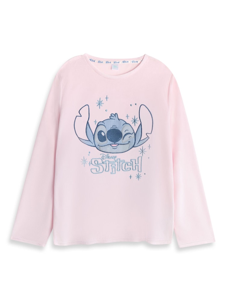 Vanilla Underground Pink Disney Stitch Long Sleeve Long Leg Pyjamas Set - Image 2 of 6 Vanilla Underground Pink Disney Stitch Long Sleeve Long Leg Pyjamas Set - Image 2 of 6