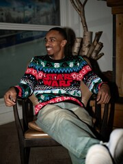 Vanilla Underground Star Wars Logo Gestrickter Weihnachtspullover - Bild 2 von 3