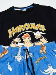 Vanilla Underground Black Disney Hercules Short Sleeve Long Leg Pyjamas Set - Image 4 of 6