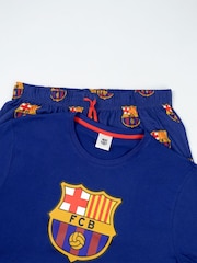 Vanilla Underground FC Barcelon Short Sleeve Long Leg Pyjamas Set - Slika 3 iz 6