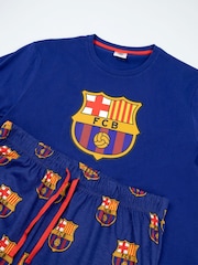 Vanilla Underground FC Barcelon Short Sleeve Long Leg Pyjamas Set - Slika 4 iz 6
