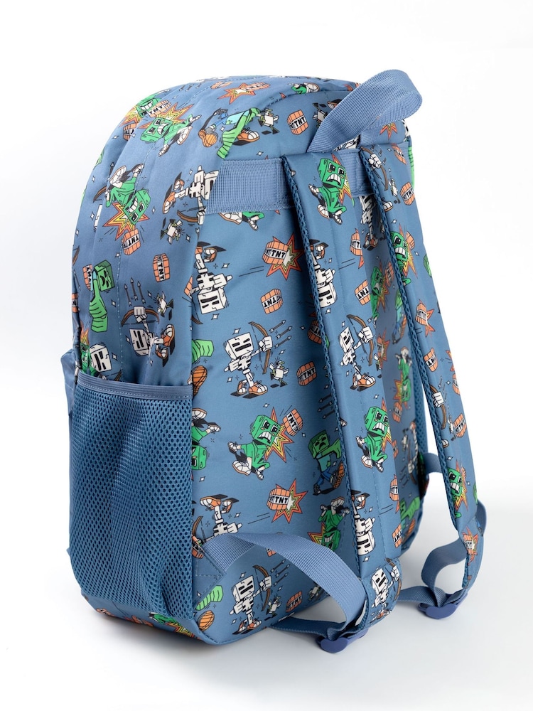 Vanilla Underground Blue Minecraft Zombie Backpack - Image 2 of 6