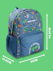 Vanilla Underground Blue Minecraft Zombie Backpack - Image 3 of 6
