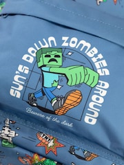 Vanilla Underground Blue Minecraft Zombie Backpack - Image 4 of 6