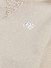 New Balance Brown Small Kids French Terry 100% Cotton Logo Hoodie - Image 8 of 8