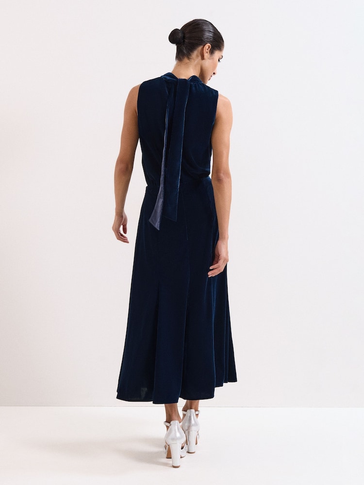 Phase Eight Blue Eilish Velvet Skirt - Image 2 of 7 Phase Eight Blue Eilish Velvet Skirt - Image 2 of 7