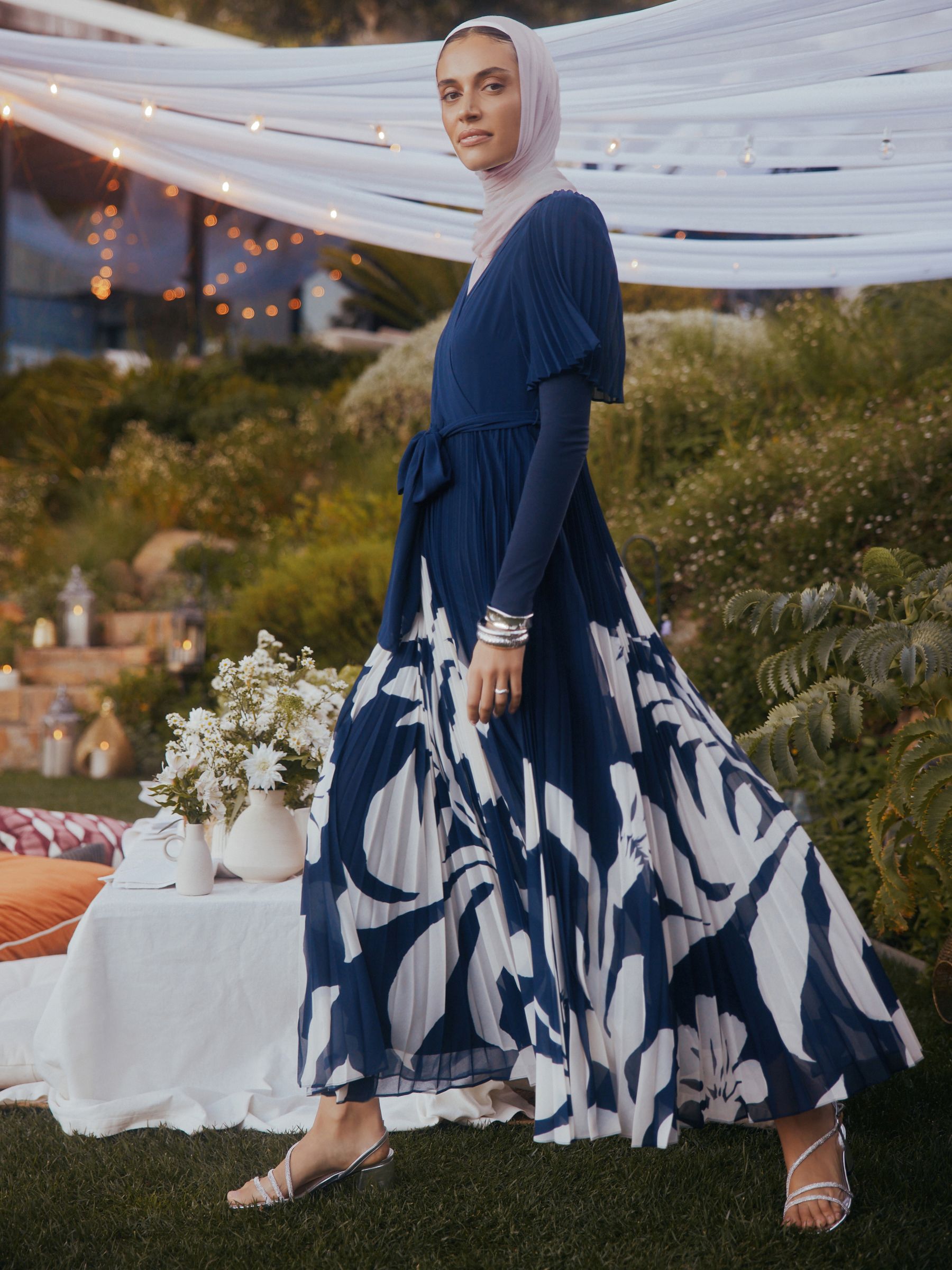 Buy Phase Eight Blue Abigail Dress from Next USA