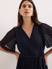 Phase Eight Blue Abigail Wrap Dress - Image 5 of 7