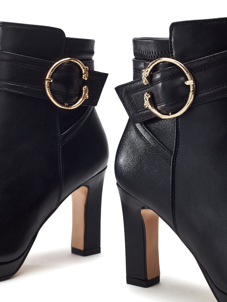 Pelko Leopard Buckle Platform Ankle Boots - Image 4 of 4 Pelko Leopard Buckle Platform Ankle Boots - Image 4 of 4