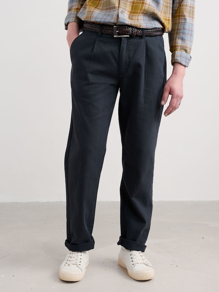 Seasalt Cornwall Blue Helmsman Long Trousers - Image 2 of 5