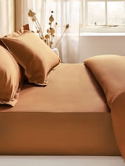 Orange Hazel Cotton Rich Extra Deep Fitted Bed Sheet - Image 1 of 2