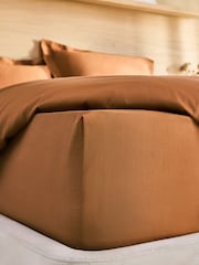 Orange Hazel Cotton Rich Extra Deep Fitted Bed Sheet - Image 2 of 2
