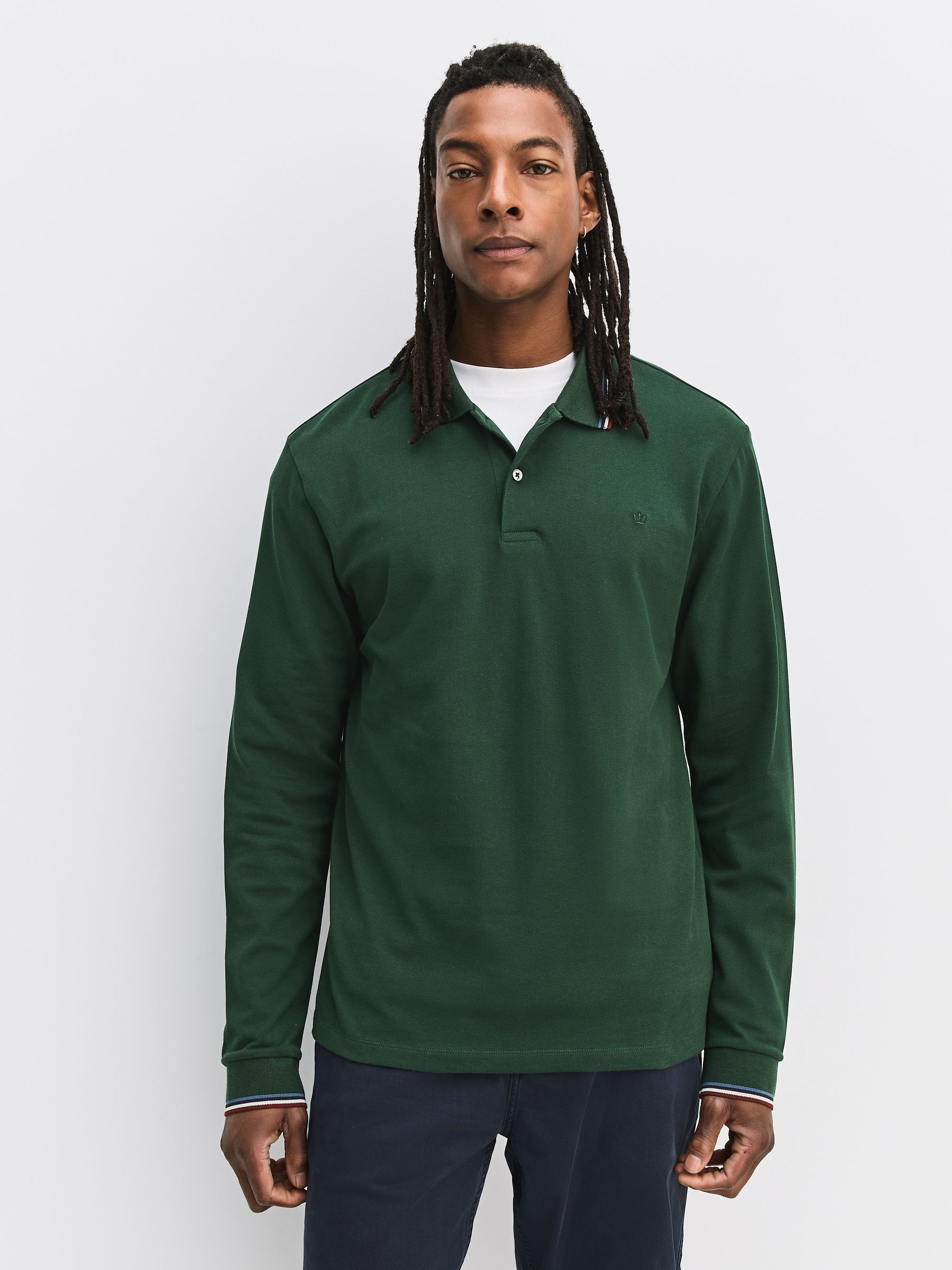 Buy Green Tipped Polo Shirt from the Next UK online shop