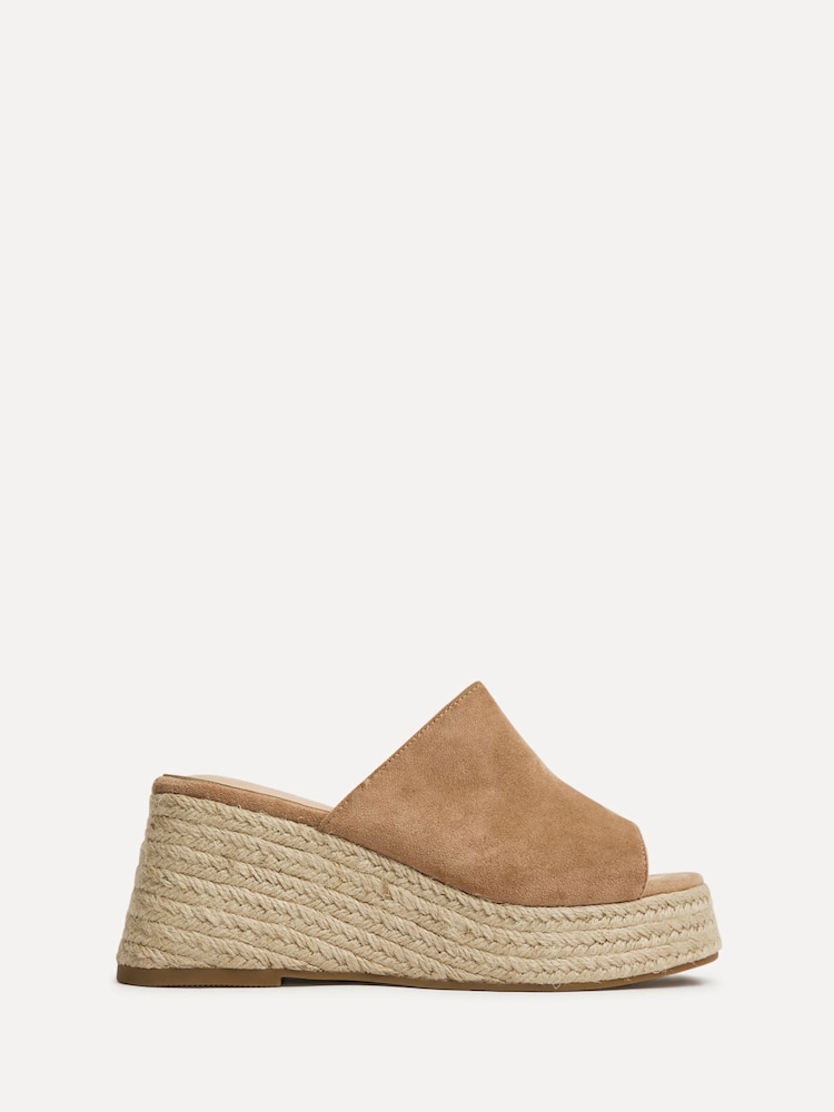 Linzi Brown Espresso Espadrille Mule Sandals - Image 2 of 5 Linzi Brown Espresso Espadrille Mule Sandals - Image 2 of 5