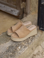 Linzi Brown Espresso Espadrille Mule Sandals - Image 6 of 6
