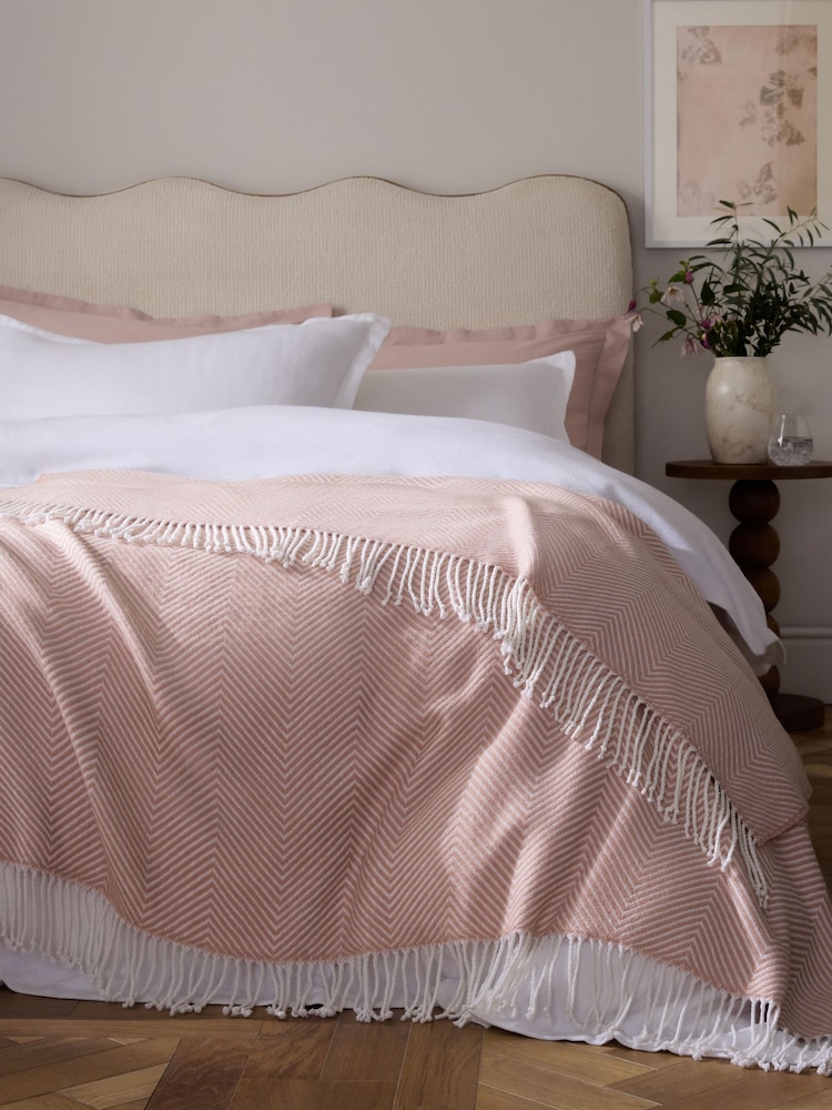 Herringbone Cosy Throw With Wool - 图片1 / 6