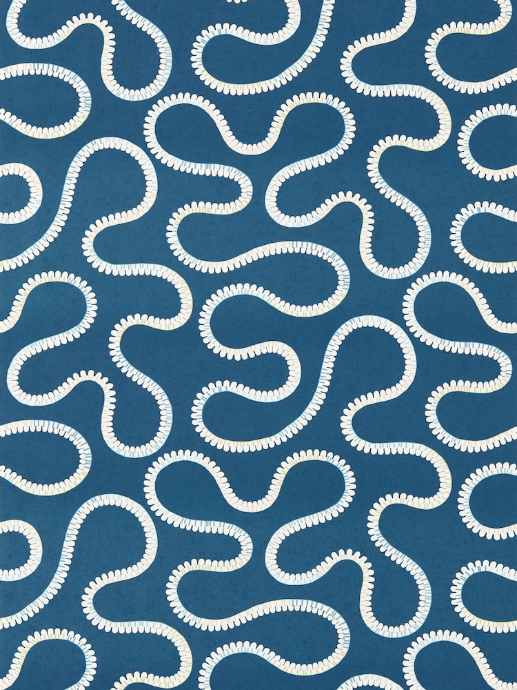 Scion Blue Bimble Oakham 10M Wallpaper - Image 2 of 2 Scion Blue Bimble Oakham 10M Wallpaper - Image 2 of 2