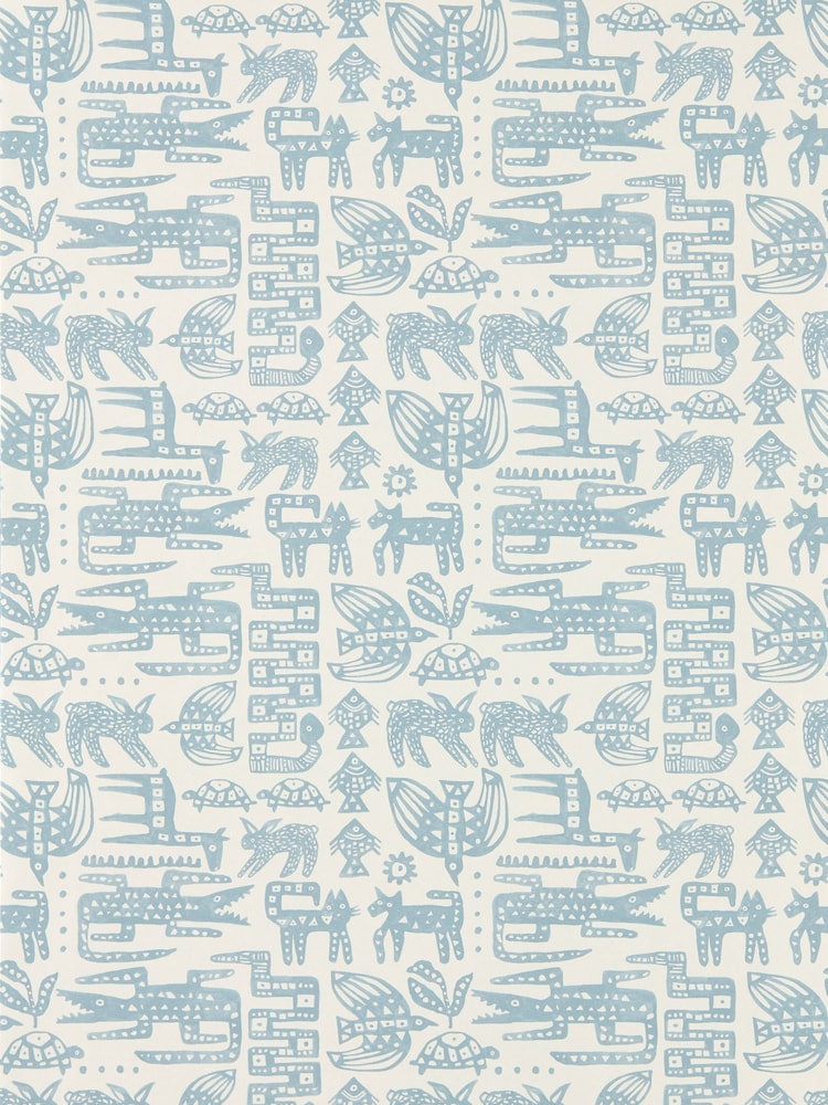 Scion Blue Twycross Oakham 10M Wallpaper - Image 2 of 2 Scion Blue Twycross Oakham 10M Wallpaper - Image 2 of 2