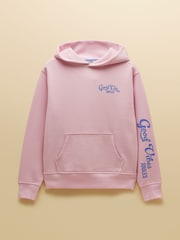 Joules Pink Beach Graphic Unisex Oversized Hoodie - Image 11 of 11