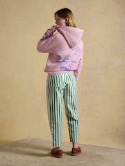 Joules Pink Beach Graphic Unisex Oversized Hoodie - Image 7 of 11