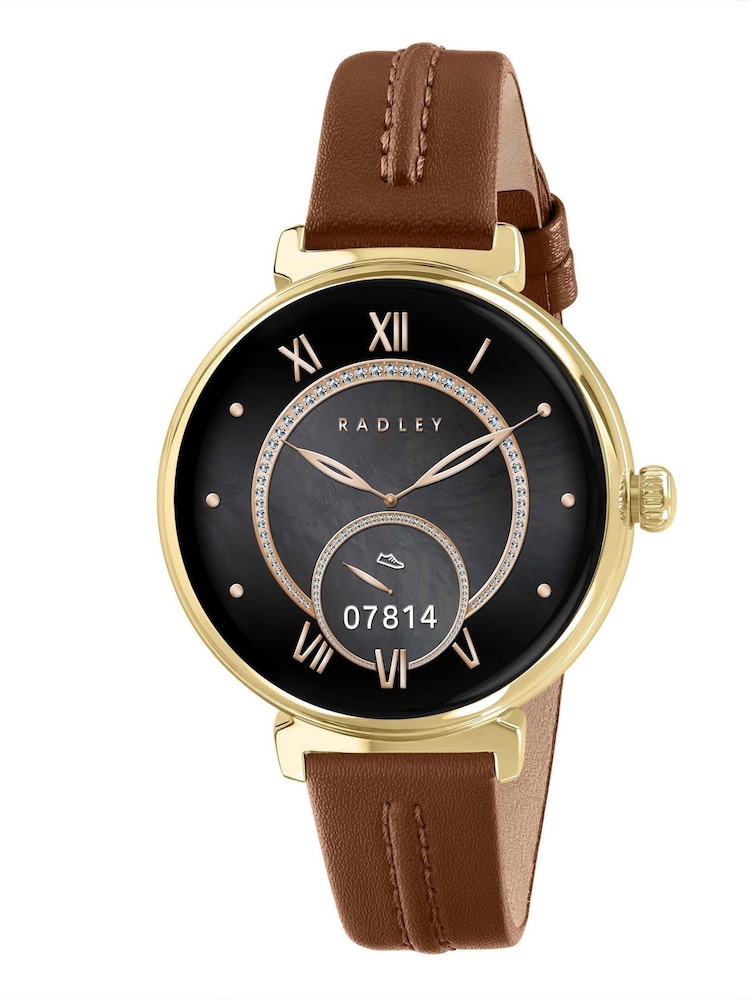 Radley Brown Series 48 Amoled Congac Leather strap Smart Watch - Image 1 of 5