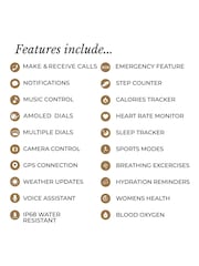 Radley Brown Series 48 Amoled Congac Leather strap Smart Watch - Image 5 of 5