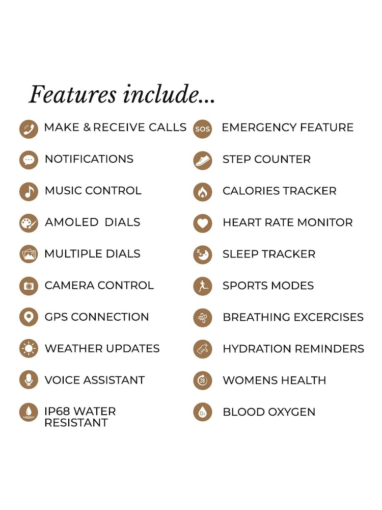 Radley Brown Series 48 Amoled Congac Leather strap Smart Watch - Image 5 of 5