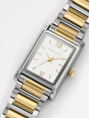Radley Silver Tank Two Tone Silver and Gold Plated Bracelet Watch RY4647 - Image 2 of 4