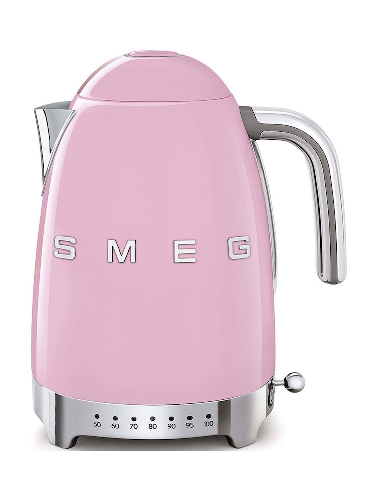 Smeg Pink 1.7L Jug Kettle with Acoustic Alarm - Image 1 of 4