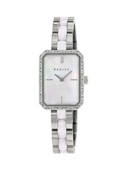 Radley Silver Silver Stone Set Case Stainless Steel & Ceramic Link Bracelet Watch RY4665 - Image 1 of 3