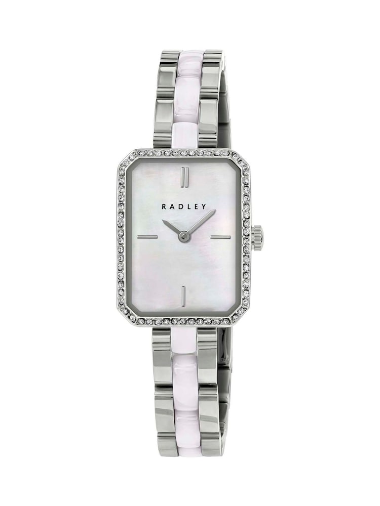 Radley Silver Silver Stone Set Case Stainless Steel & Ceramic Link Bracelet Watch RY4665 - Image 1 of 3