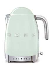 Smeg Pastel Green 1.7L Jug Kettle with Acoustic Alarm - Image 1 of 4