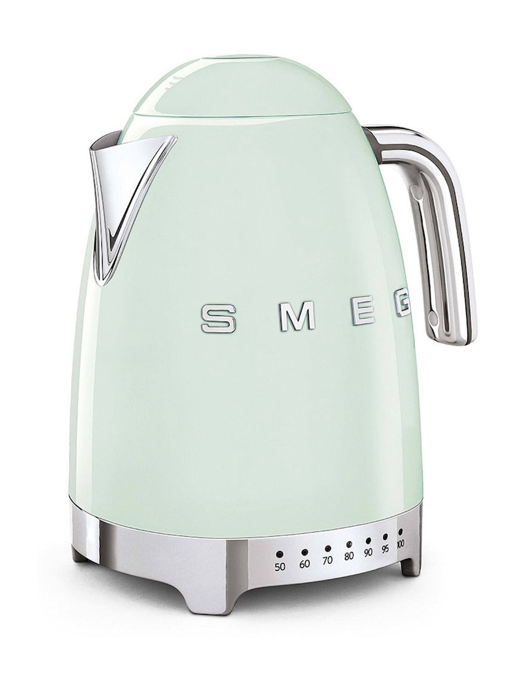 Smeg Pastel Green 1.7L Jug Kettle with Acoustic Alarm - Image 2 of 4 Smeg Pastel Green 1.7L Jug Kettle with Acoustic Alarm - Image 2 of 4