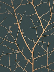 Graham & Brown Teal/Copper Boreas 10M Wallpaper - Image 2 of 3