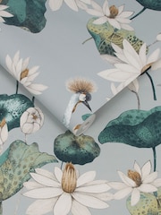 Graham & Brown Sea Green Teien 10M Wallpaper - Image 3 of 4