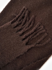 Mint Velvet Brown Brushed Tassel Scarf - Image 3 of 3
