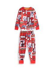 Vanilla Underground Red Spidey and His Amazing Friends Character Long Sleeve Long Leg Pyjamas Set Multi-Pack of 2 - Image 2 of 6