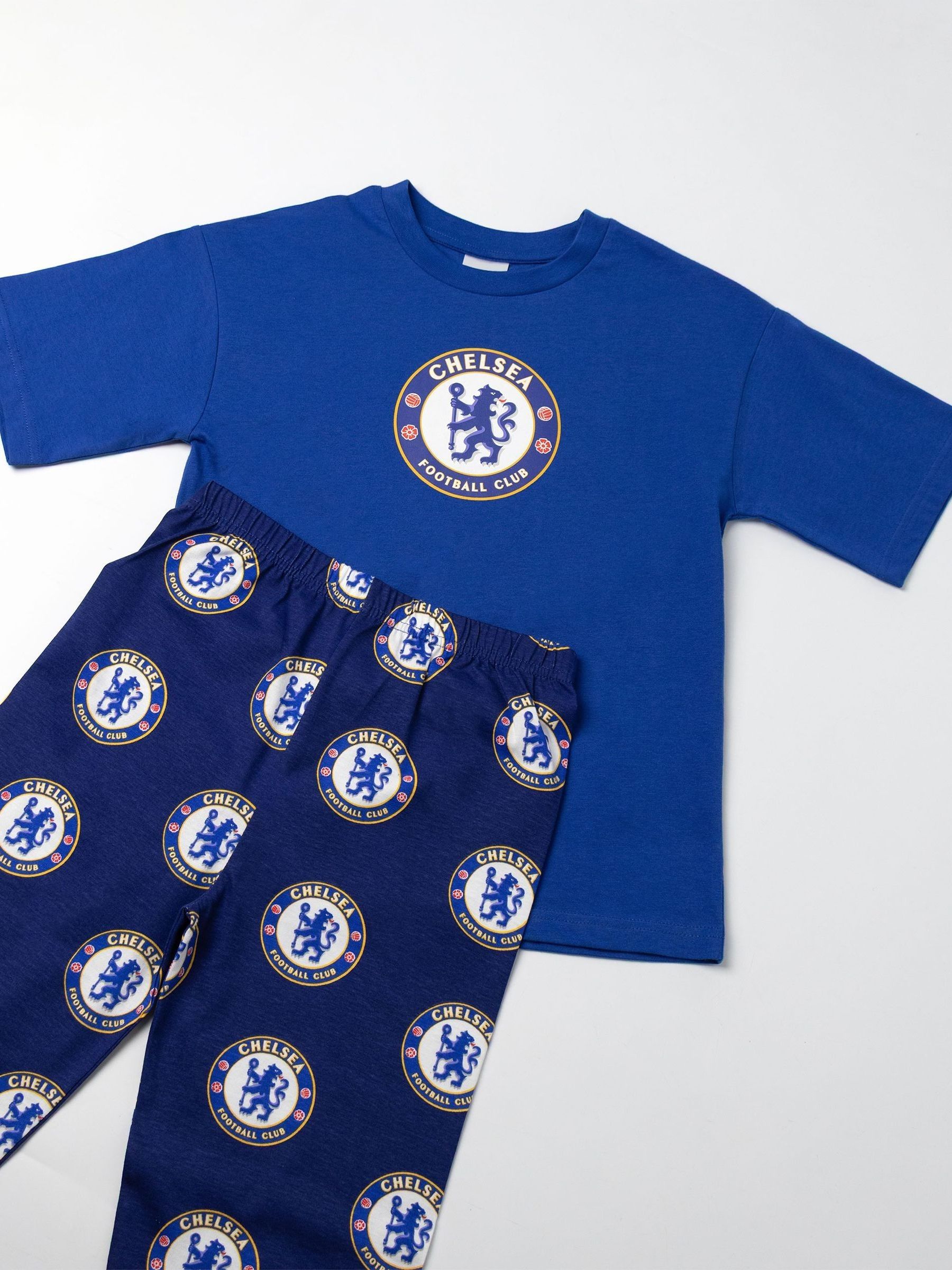 Buy Vanilla Underground Blue Chelsea Short Sleeve Long Leg Pyjamas Set ...