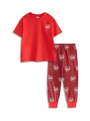 Vanilla Underground Red Arsenal Short Sleeve Long Leg Pyjamas Set - Image 1 of 6