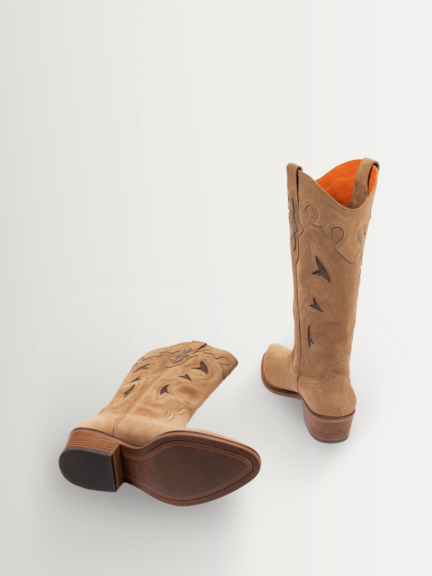 Buy Penelope Chilvers Taupe Brown Jasmine Cowboy Boots from Next USA
