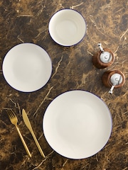 12 Piece Blue Nova Dinner Set - Image 2 of 4