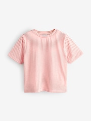 Pink Striped Short Sleeve T-Shirt - Image 1 of 1
