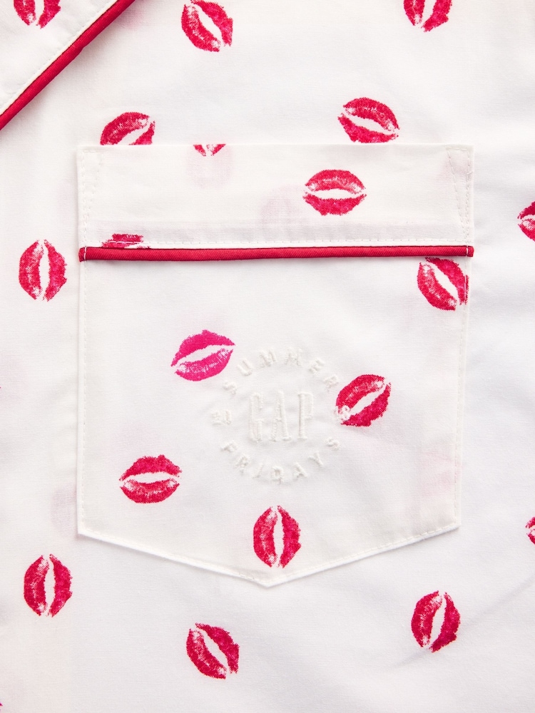 Gap Gap X Summer Fridays White Kiss Poplin Pyjama Top - Image 6 of 6 Gap Gap X Summer Fridays White Kiss Poplin Pyjama Top - Image 6 of 6