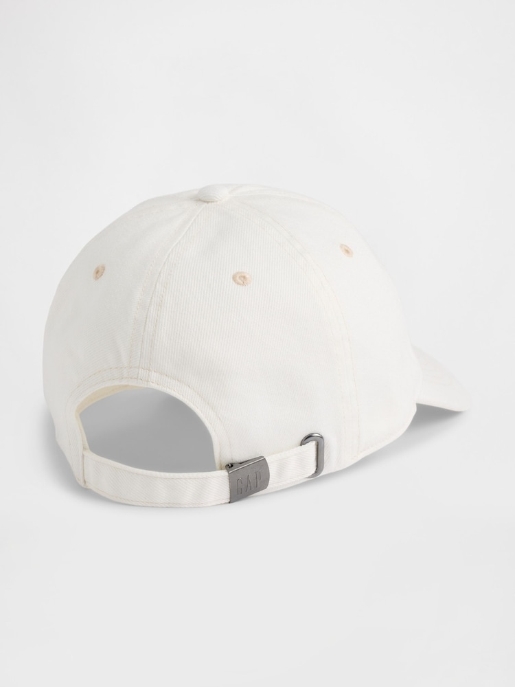 Gap White Denim Brannan Bear Baseball Hat - Image 2 of 2