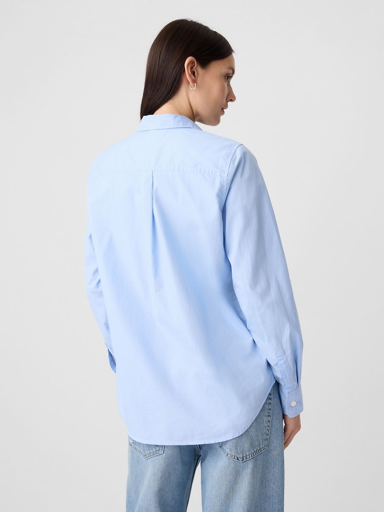 Gap Blue Classic Shirt - Image 2 of 6 Gap Blue Classic Shirt - Image 2 of 6