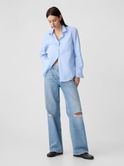Gap Blue Classic Shirt - Image 3 of 6