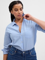 Gap Blue Classic Shirt - Image 4 of 6