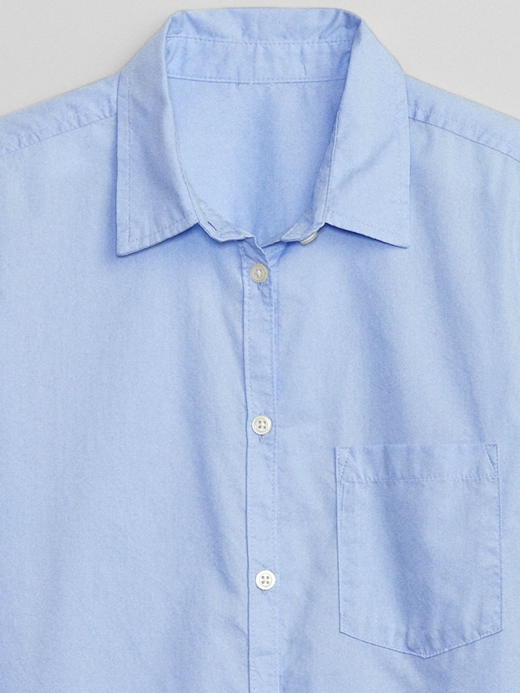 Gap Blue Classic Shirt - Image 6 of 6 Gap Blue Classic Shirt - Image 6 of 6